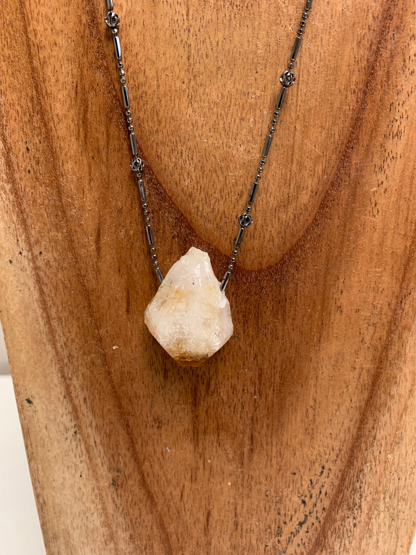 Natural Citrine Point Necklace
