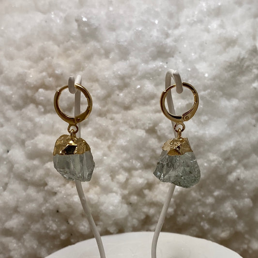 Praisialite - Gold - ½”  Huggie Earring