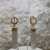 Selenite earrings