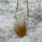 Natural Citrine Point Necklace